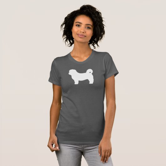 シーズー(犬)のTzu犬のシルエット Tシャツ (正面フル)