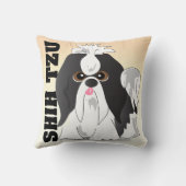 シーズー(犬)のTzu犬の枕 クッション (裏面)