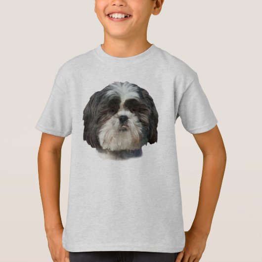 シーズー（犬）のTzu犬のTシャツ Tシャツ (正面)