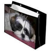 シーズー（犬）のTzu犬 ラージペーパーバッグ (正面アングル)