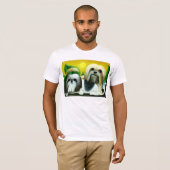 シーズー(犬)のTzu 2匹の犬 Tシャツ (正面フル)