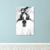 シーズー（犬） キャンバスプリント (インサイチュ (ウッドフロア))