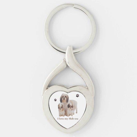 シーズー（犬） キーホルダー (正面)