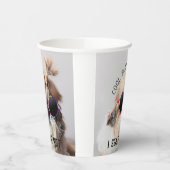 シーズー（犬）クールTzuないおもしろいかわいいサングラスパーティー 紙コップ (左)