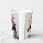 シーズー（犬）クールTzuないおもしろいかわいいサングラスパーティー 紙コップ (右)