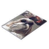 シーズー（犬）クールTzuロングヘアヴィンテージサングラス写真 ノートブック (左側)