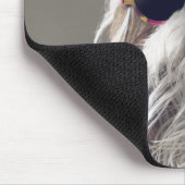 シーズー（犬）クールTzuロングヘアヴィンテージサングラス写真 マウスパッド (コーナー)