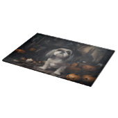 シーズー(犬)ズカボンプキンハロウィンホラー カッティングボード (角)