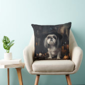 シーズー(犬)ズカボンプキンハロウィンホラー クッション (椅子)