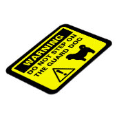 シーズー（犬）ズガード警告ドッグ マグネット (左側)