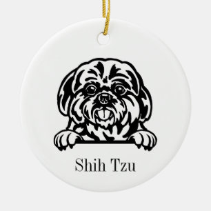 シーズー（犬）ズドッグオーナメント セラミックオーナメント