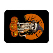 シーズー(犬)ズドッグハロウィーン マグネット (横)