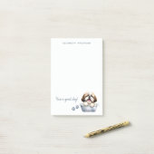 シーズー（犬）ズドッグパーソナライズされた ポストイット (デスク上)