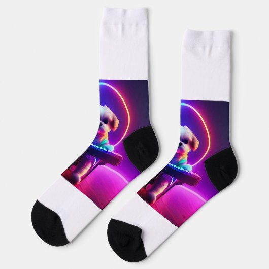 シーズー（犬）ズドッグ遊ピアノ ソックス (左)