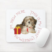 シーズー（犬）ズパピー初めてのクリスマス マウスパッド (マウス)