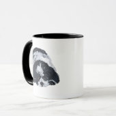 シーズー（犬）ズブラック&ホワイト マグカップ (正面左)