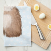 シーズー（犬）ズブルーボウ キッチンタオル (四つ折り)