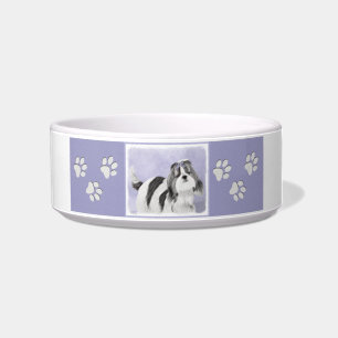 シーズー（犬）ズ絵画-かわいいオリジナルドッグアート ボウル