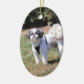 シーズー(犬) セラミックオーナメント (左)