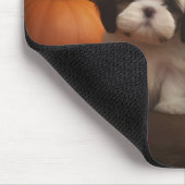 シーズー(犬)チズパピー秋デライトカボチャ マウスパッド (コーナー)