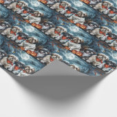 シーズー（犬）チハロウィン不気味 ラッピングペーパー (角)