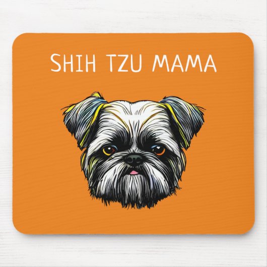 シーズー(犬)チママ マウスパッド (正面)