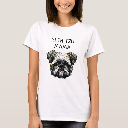 シーズー（犬）チママ Tシャツ (正面)
