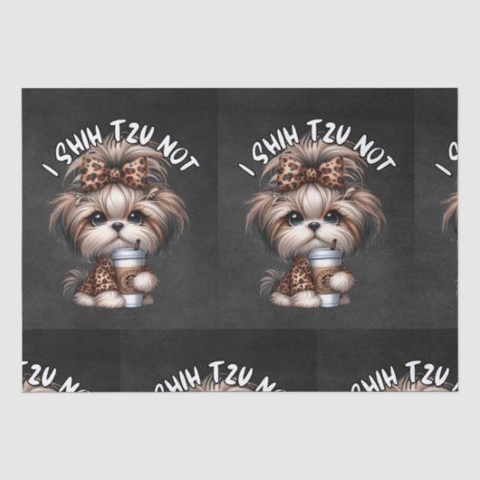 シーズー（犬）チューティッシュペーパー 薄葉紙 (正面)