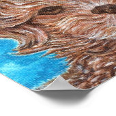 シーズー(犬)チュ子犬プリント ポスター (角)