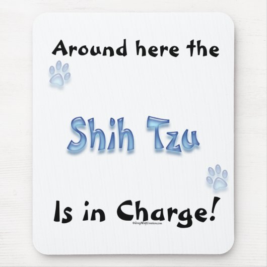 シーズー(犬)チュ電荷 マウスパッド (正面)