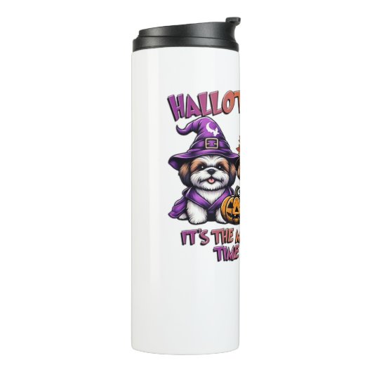 シーズー（犬）チュ・ハロウィンサンクスギビングクラシッククリスマス タンブラー (回転左)