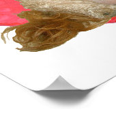 シーズー(犬)チュ/プードルミックスバレンタインデー ポスター (角)