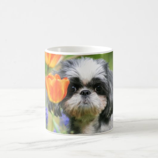 シーズー(犬)ツガールクラシックムグ コーヒーマグカップ (中央)