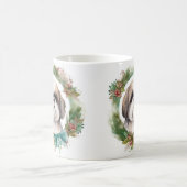 シーズー(犬)ツクリスマスリースフェスティバルカップ コーヒーマグカップ (中央)