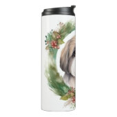 シーズー（犬）ツクリスマスリースフェスティバルカップ タンブラー (回転左)