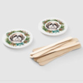 シーズー(犬)ツクリスマスリースフェスティバルカップ ハンドファン (組立なし)