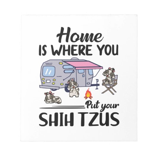 シーズー（犬）ツス ノートパッド (正面)