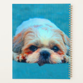 シーズー（犬）ツドッグウォーターカラーアートポートレート プランナー手帳 (裏面)