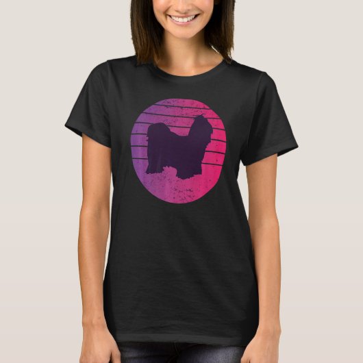 シーズー(犬)ツドッグレトロ12 Tシャツ (正面)