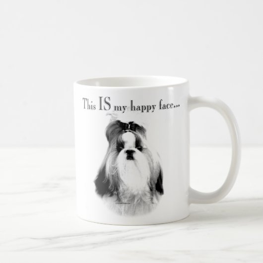 シーズー（犬）ツハピー顔 コーヒーマグカップ (右)