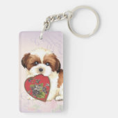 シーズー（犬）ツハートママ キーホルダー (裏面)