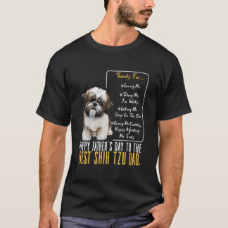 シーズー（犬）ツパパハッピーファーザーズ最高のデーシーズー（犬） Tシャツ