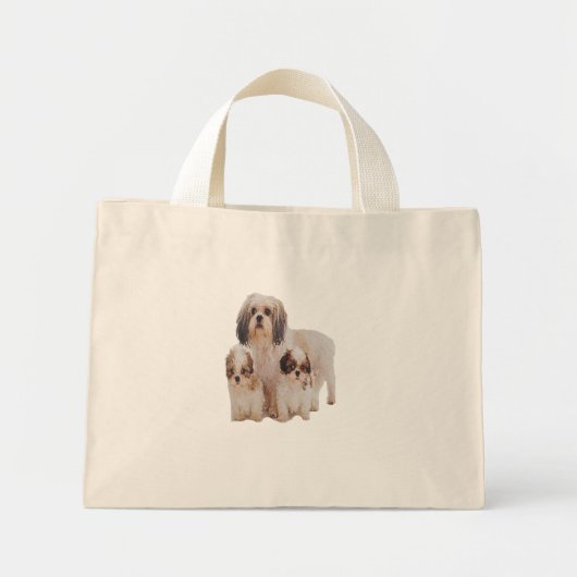 シーズー（犬）ツパピー ミニトートバッグ (正面)