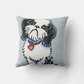 シーズー（犬）ツパンダ クッション (裏面)