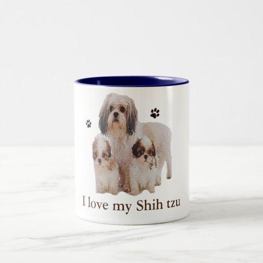 シーズー(犬) ツートーンマグカップ (中央)