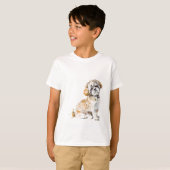 シーズー(犬)·ツー·ドッグキッズTシャツ Tシャツ (正面フル)