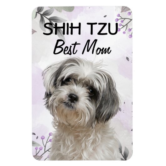 シーズー（犬）ツ最高のマム マグネット (縦)