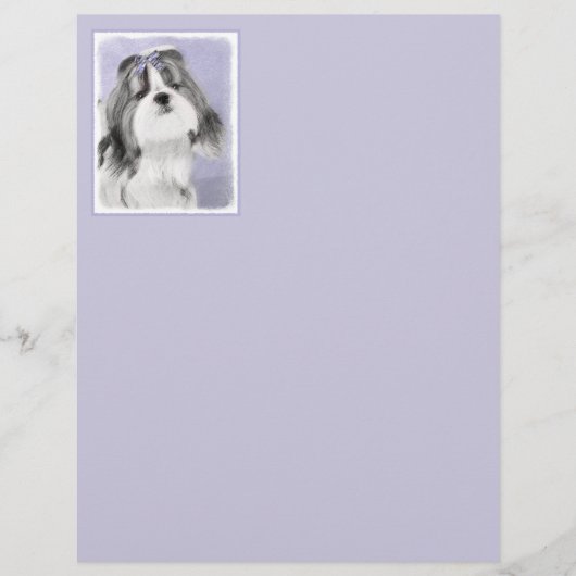 シーズー（犬）ツ絵画ズ – かわいいオリジナルドッグアート (正面)