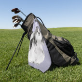 シーズー（犬）ツ絵画ズ – かわいいオリジナルドッグアート ゴルフタオル (グリーン)