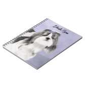 シーズー(犬)ツ絵画ズ – かわいいオリジナルドッグアート ノートブック (左側)